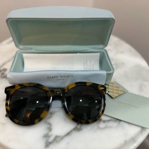 NEW WITH TAGS KAREN WALKER SUPER DUPER SPECIAL FIT TORTOISE SUNGLASSES